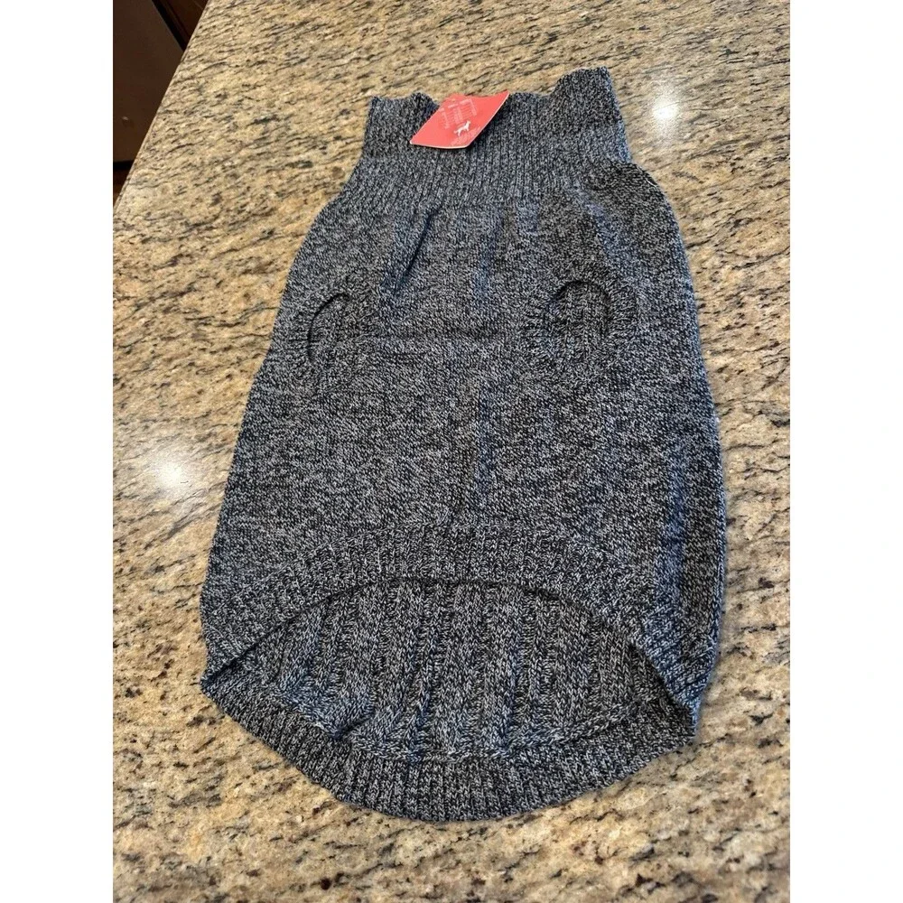 NEW St Johns Bark Dog Coat Cable Knit Sweater Warm Large Gray Red BLue Lot Of 3